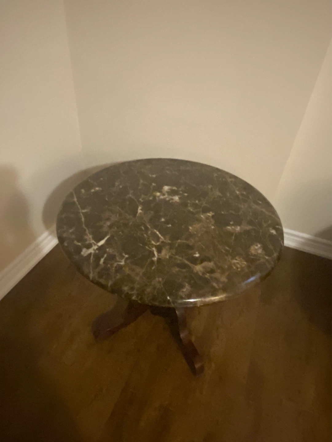 Round Marble Top Pedestal Table - photo 2