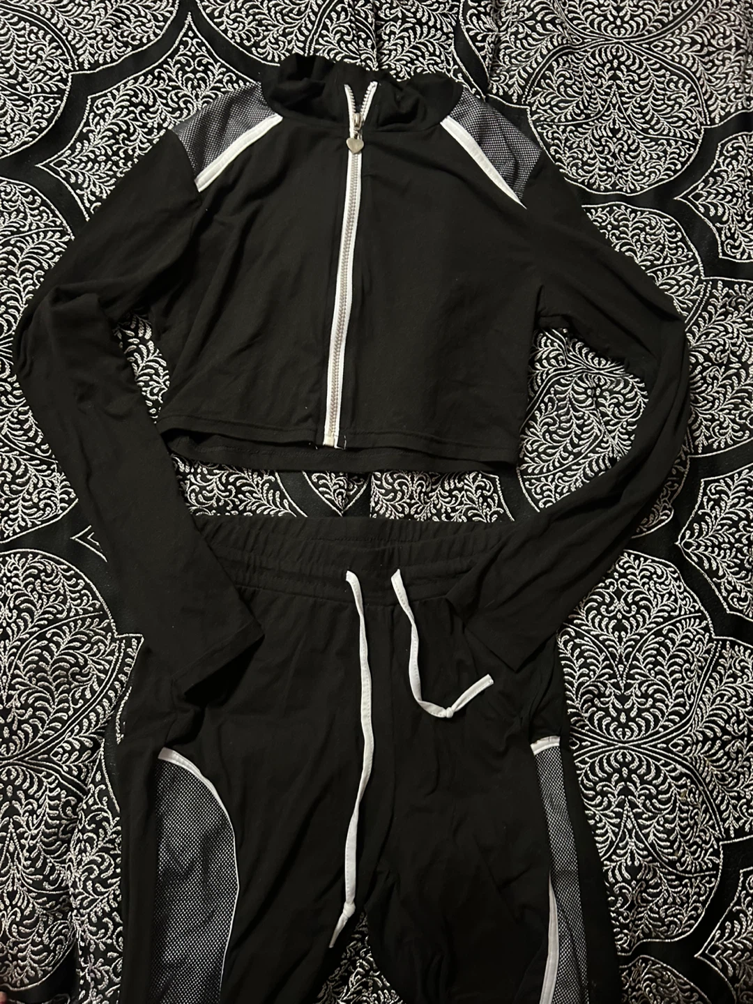 Black Tracksuit Set
