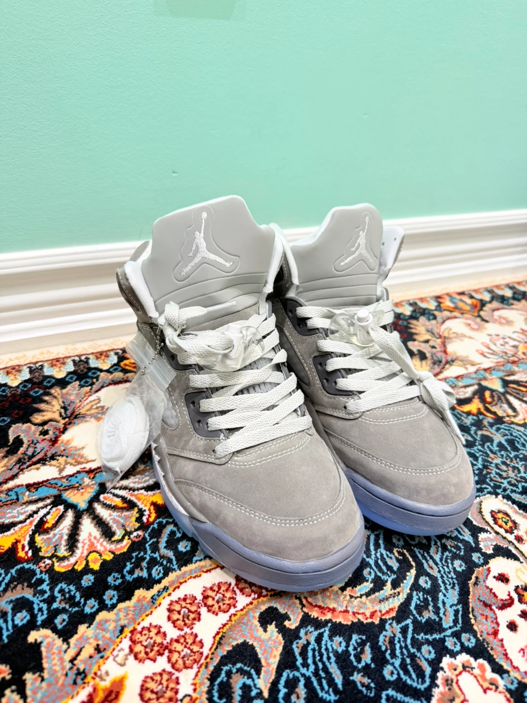 Air Jordan 5 Retro SE 'Wolf Grey' Size 9 - photo 2