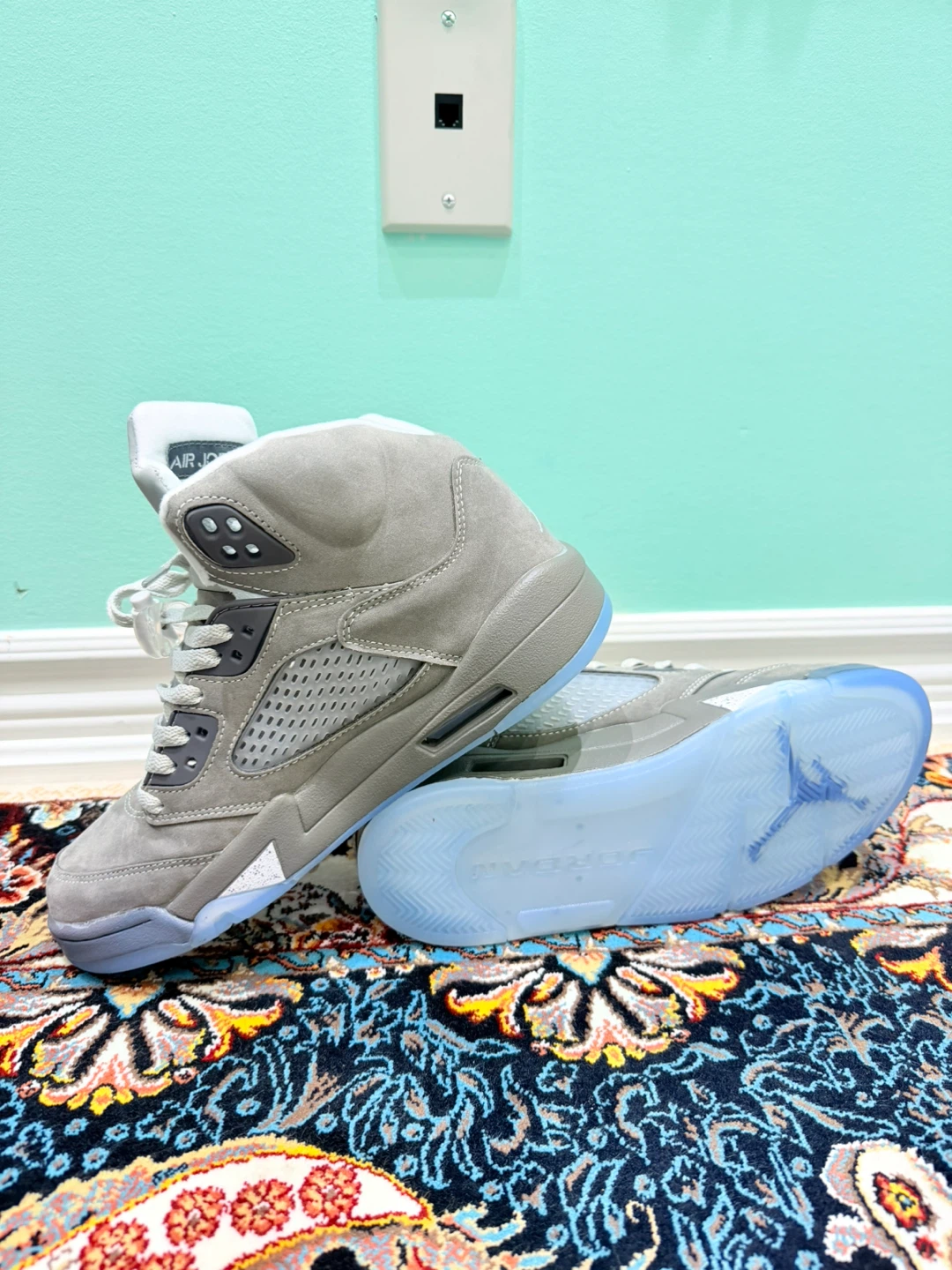 Air Jordan 5 Retro SE 'Wolf Grey' Size 9 - photo 4
