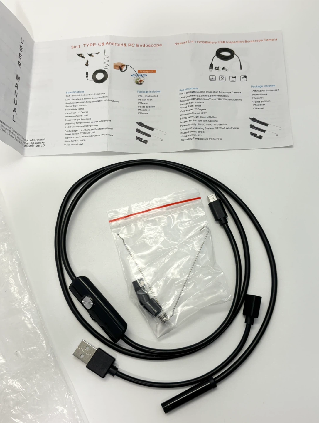 Inspection Borescope Camera water proof