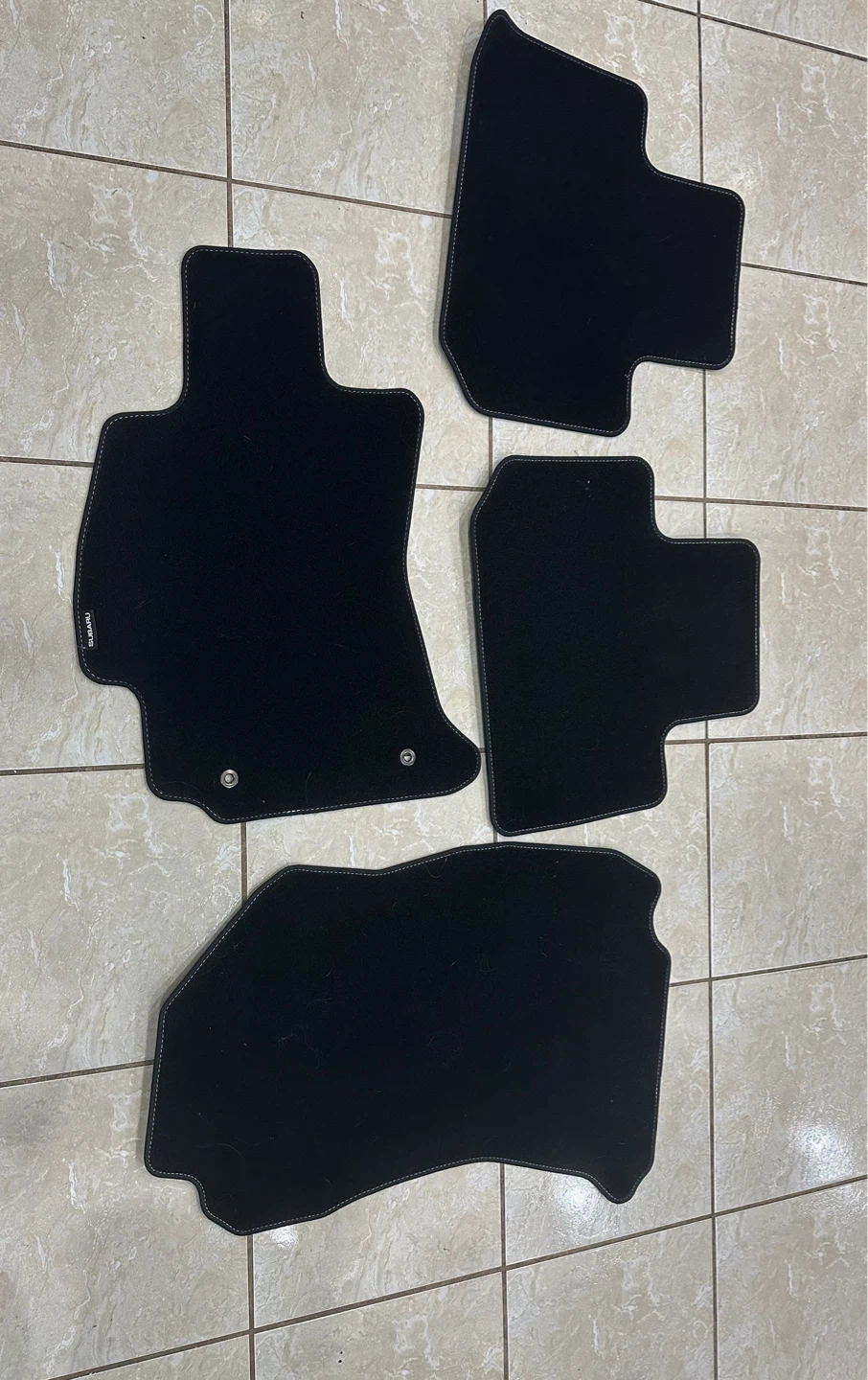 Set of 4 Black Car Floor Mats