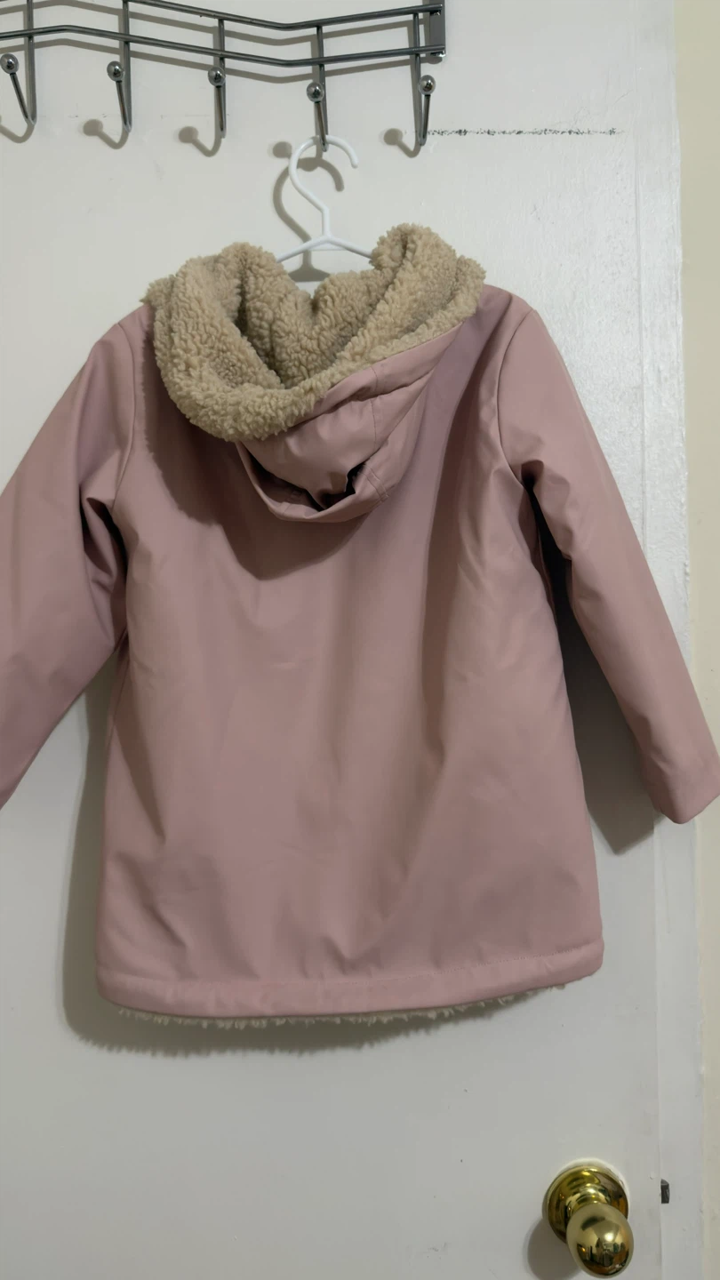 Live & Lottie Pink Sherpa Lined Raincoat Size 5 - photo 5
