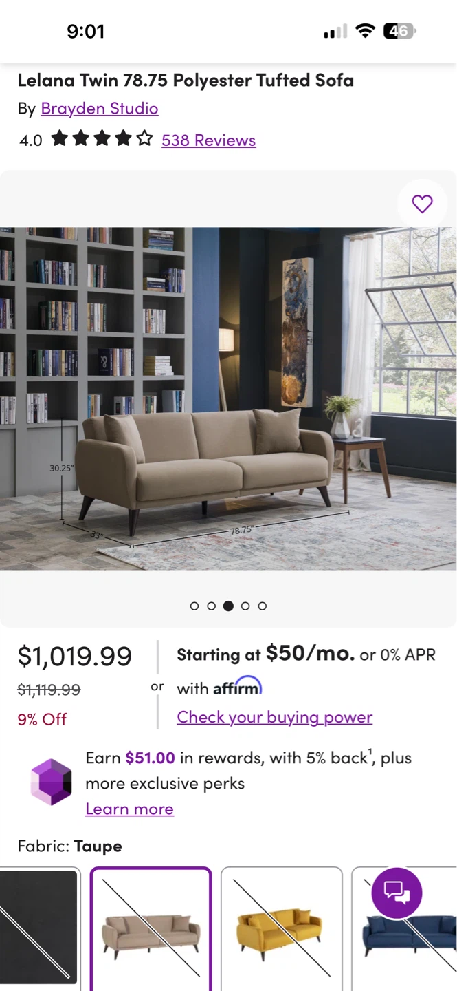 Sofa bed. Water & stain resistant. Built in storage. - photo 5