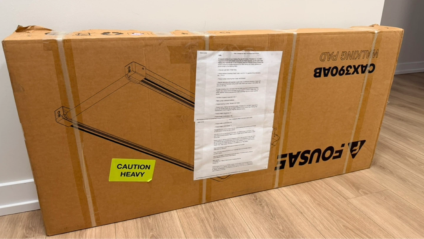 Fousaie Walking Pad Treadmill - Box Packed