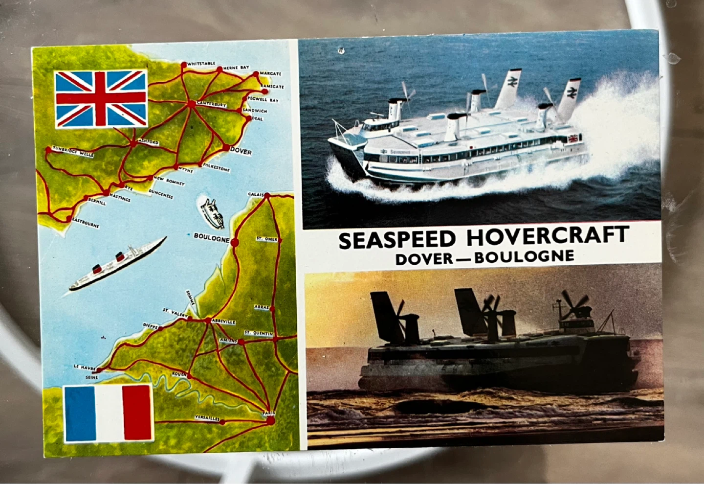 Seaspeed Hovercraft Dover-Boulogne Postcard - photo 5