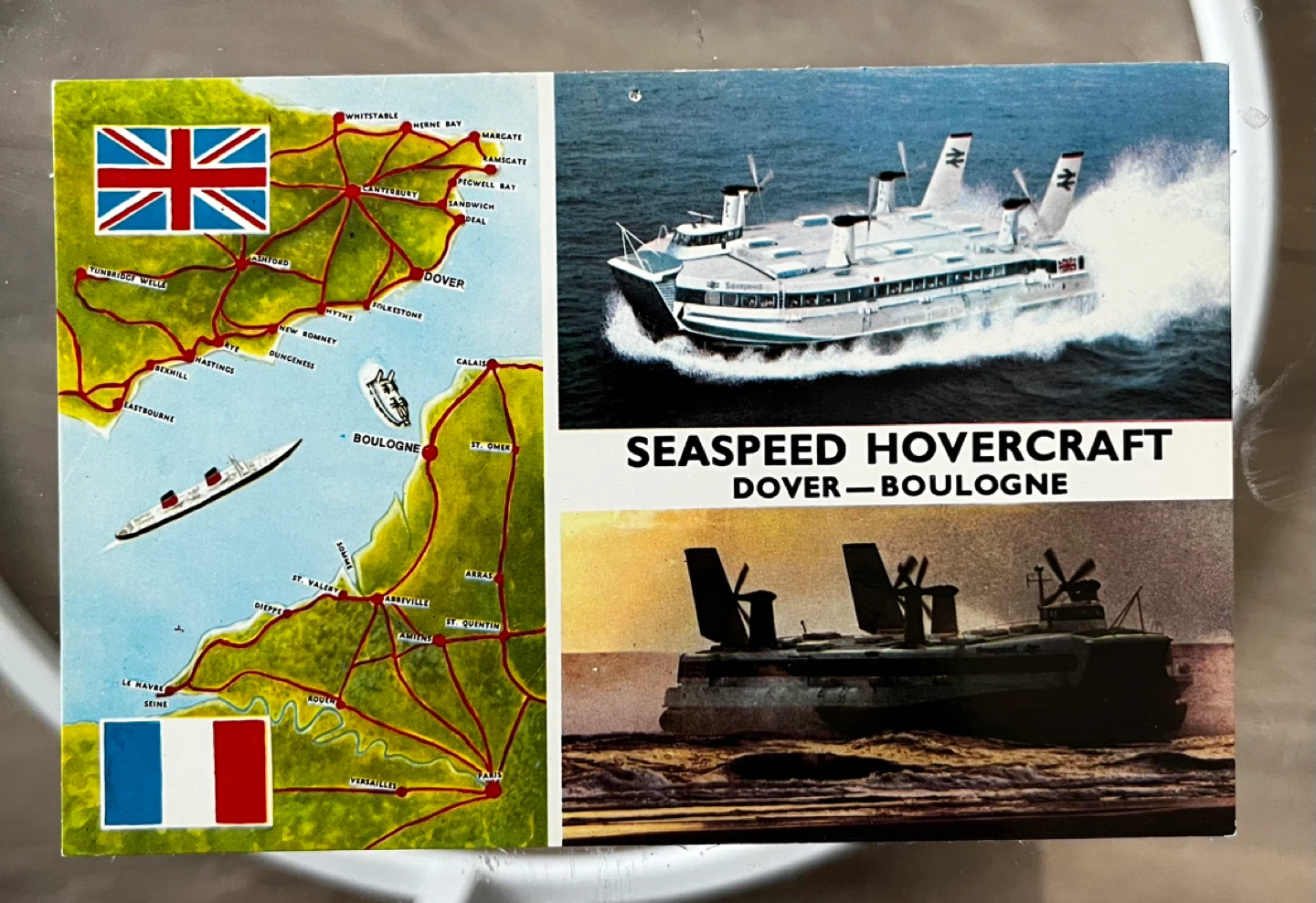 Seaspeed Hovercraft Dover-Boulogne Postcard