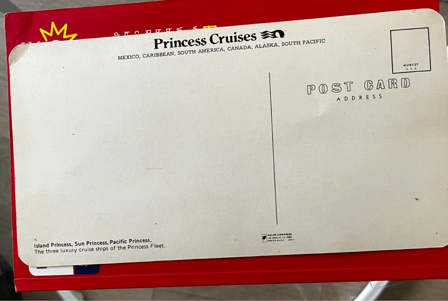 Princess Cruises Vintage Postcard - photo 2