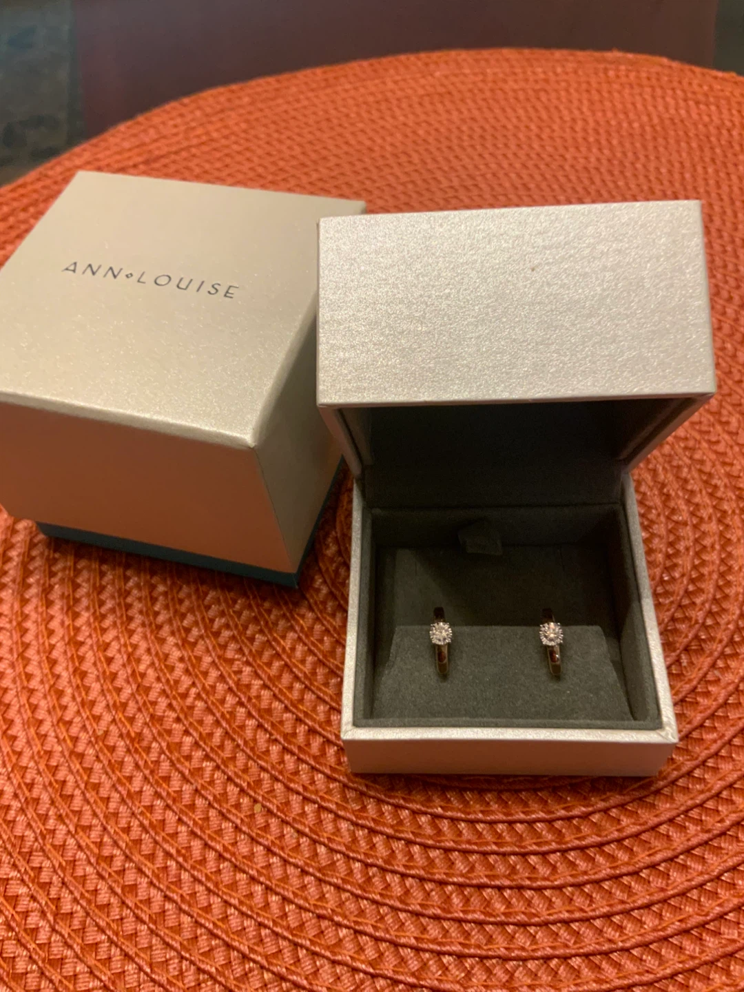 Ann Louise Diamond Hoop Earrings in 10K Yellow Gold - photo 3