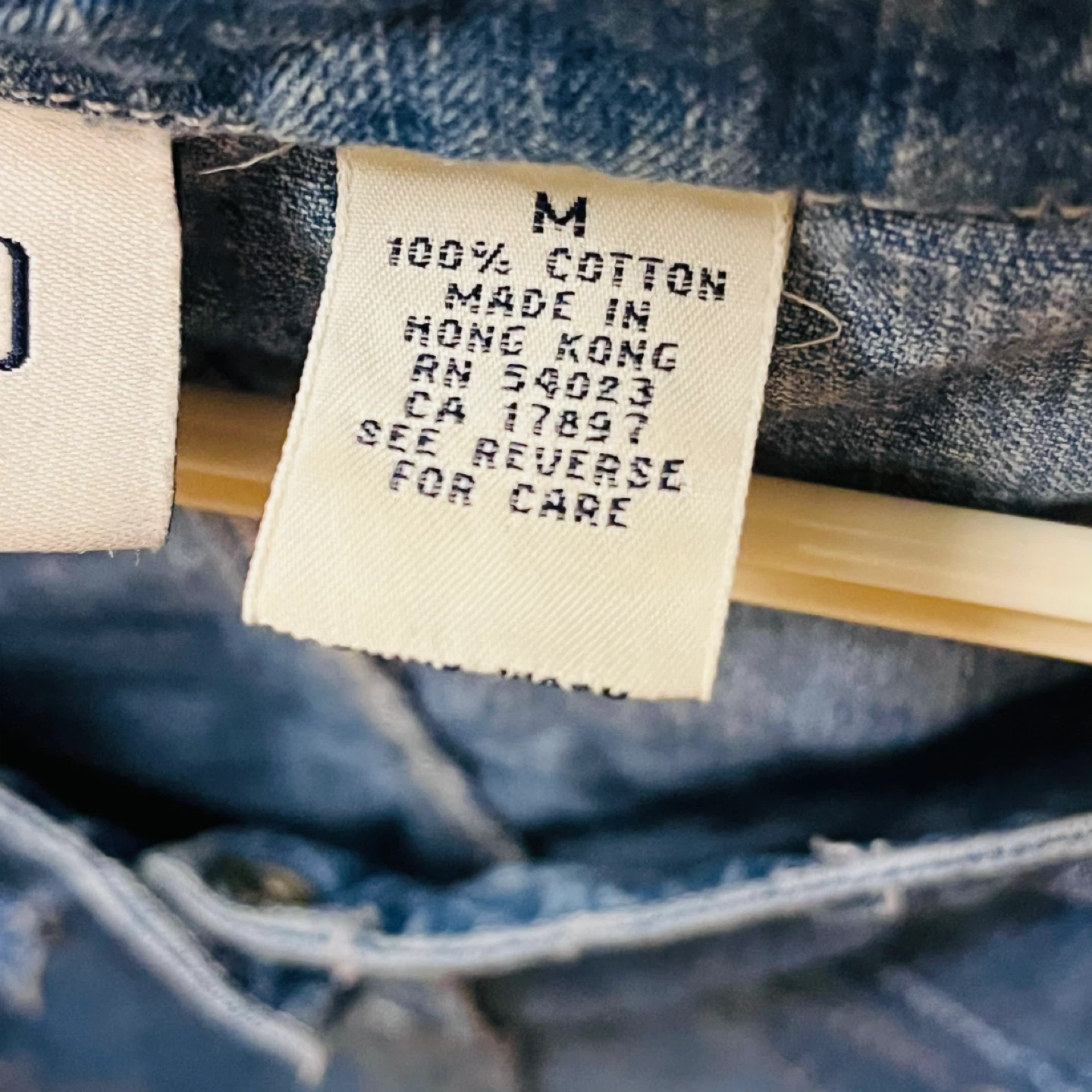 Vintage 90s Gap Button Up Denim Blouse - photo 2