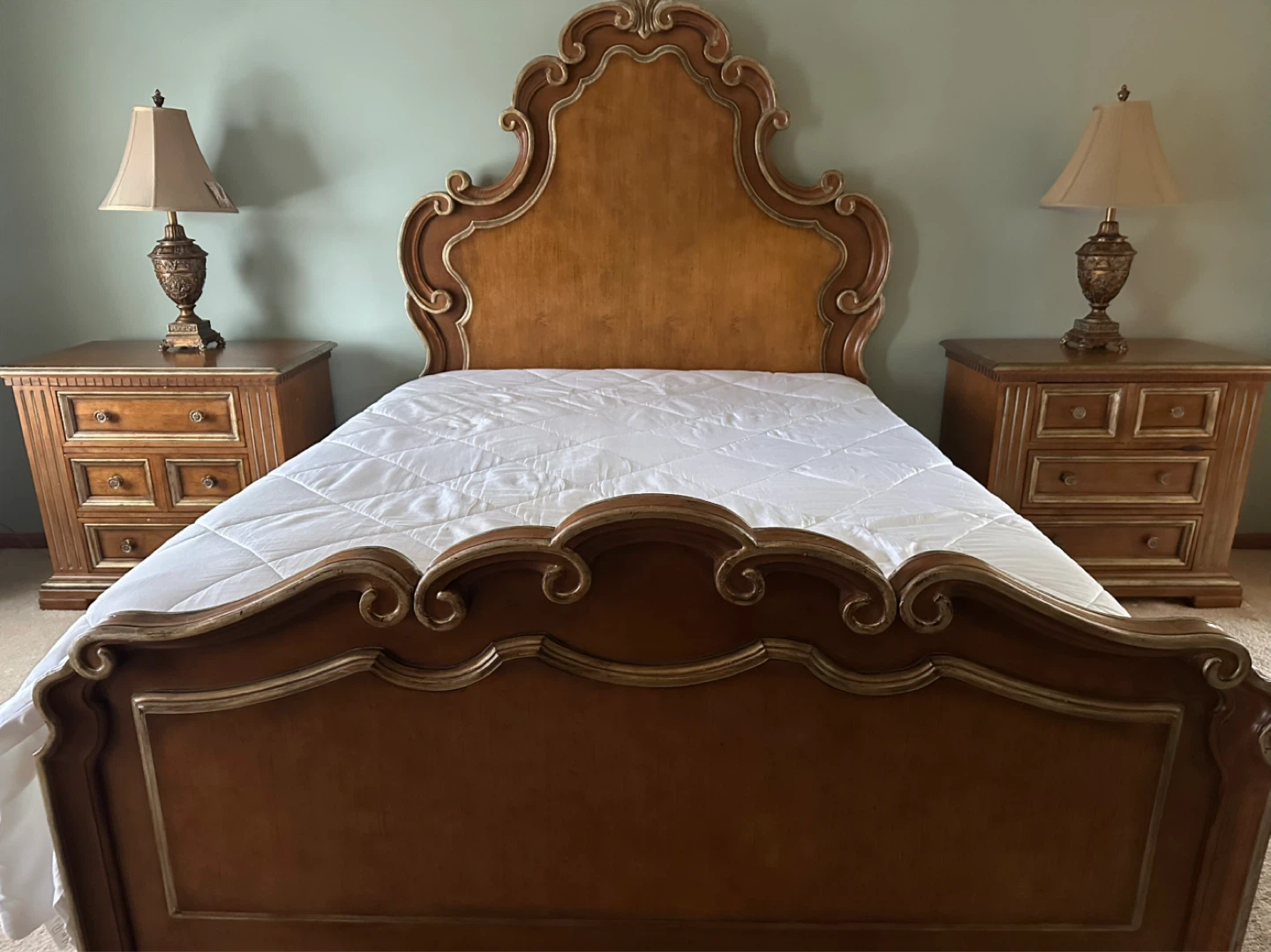 Ornate Wooden Dresser with 11 Drawers