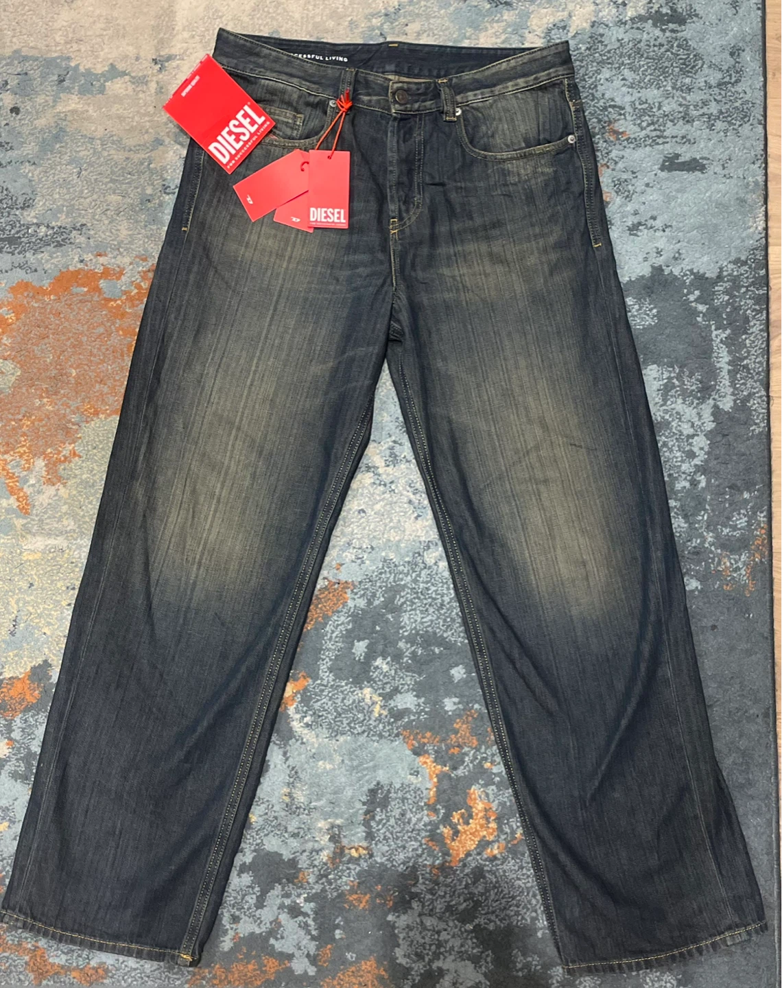 Diesel Industry Men's "2001 D-Macrol" Trouser Jeans