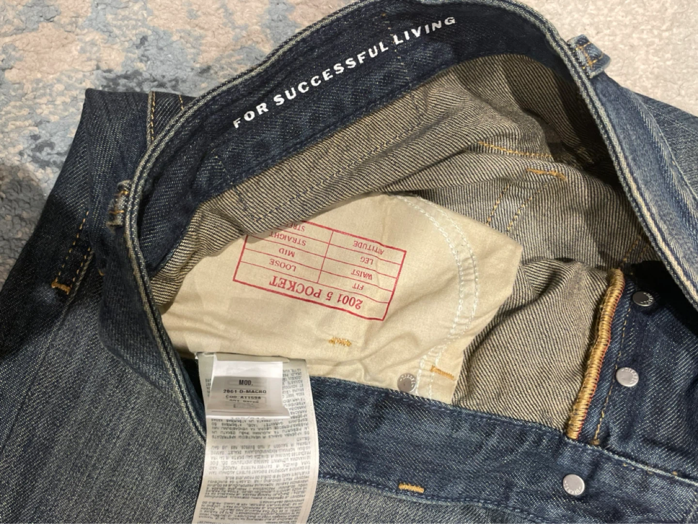 Diesel Industry Men's "2001 D-Macrol" Trouser Jeans - photo 3