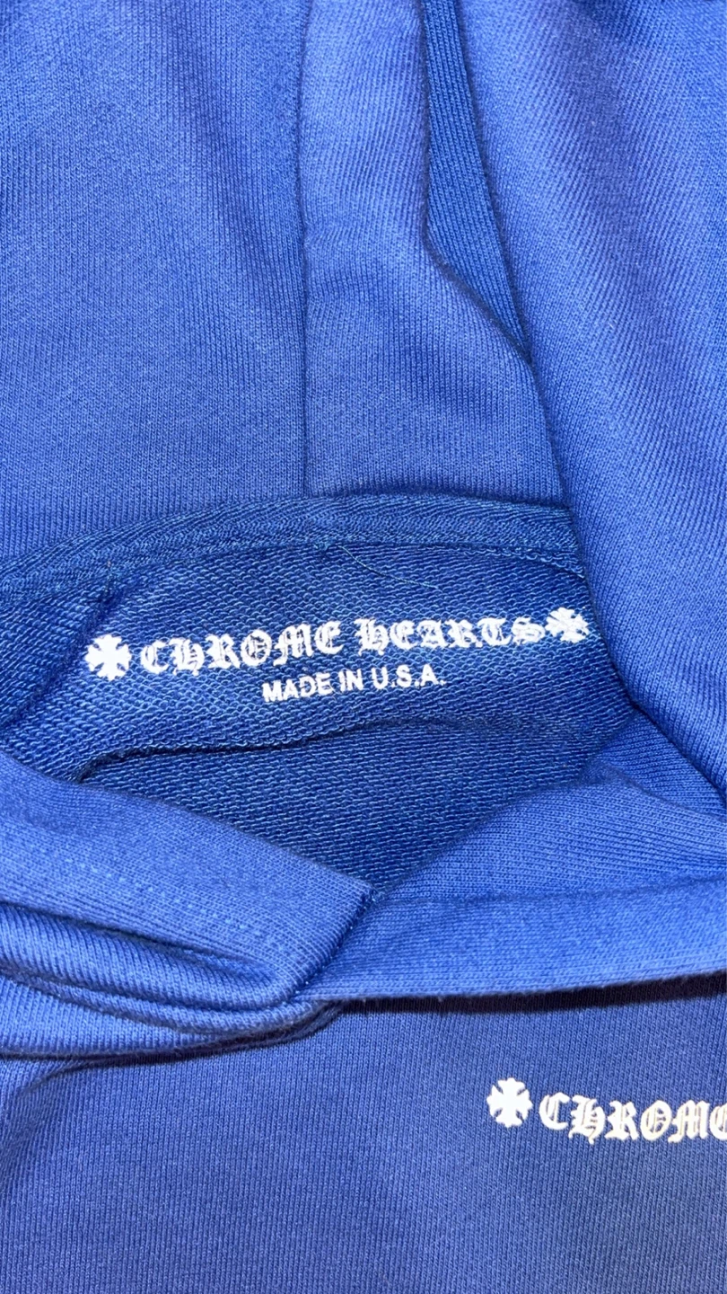 Chrome Hearts Blue Matty Boy Hoodie - photo 3