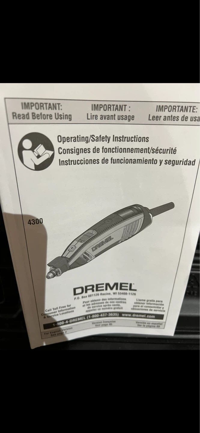 Dremel 4300-5/40 Series Rotary Tool Kit - photo 3