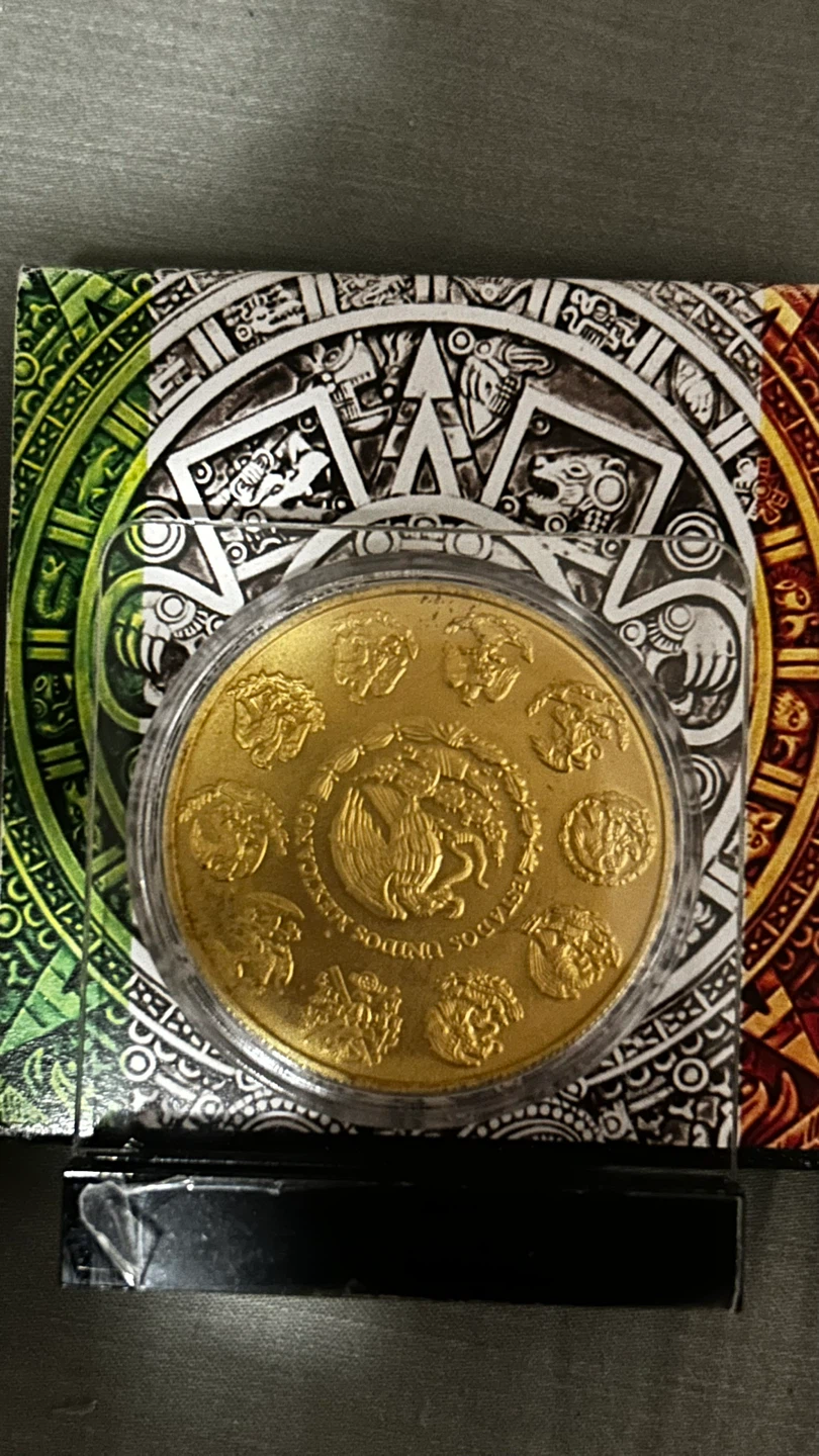 2022 Mexico Libertad .999 Silver Coin with 24kt Gold Finish - photo 2
