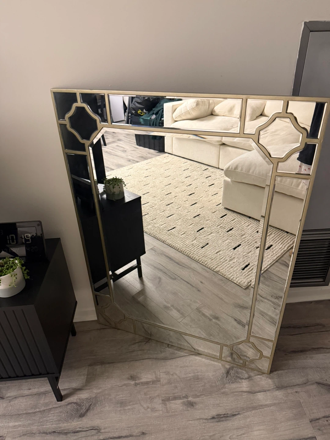 Large Decorative Mirror with Gold Frame - photo 2