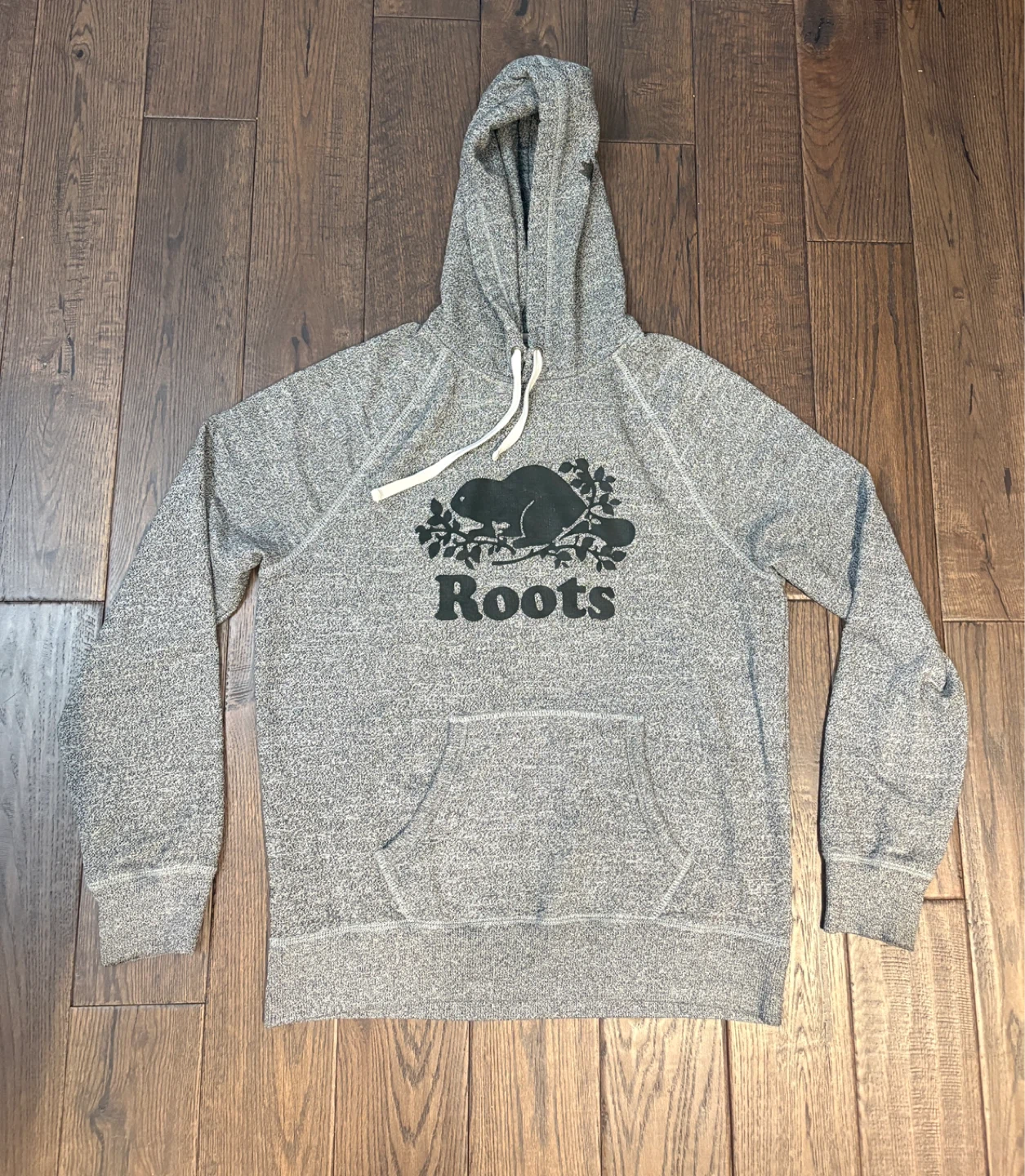 Roots Men’s Salt and Pepper Sweatshirt Size Large