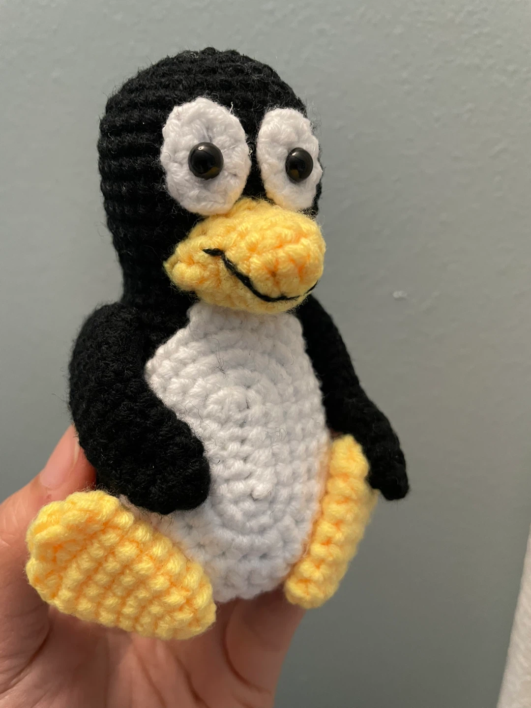 Crocheted Linux Penguin