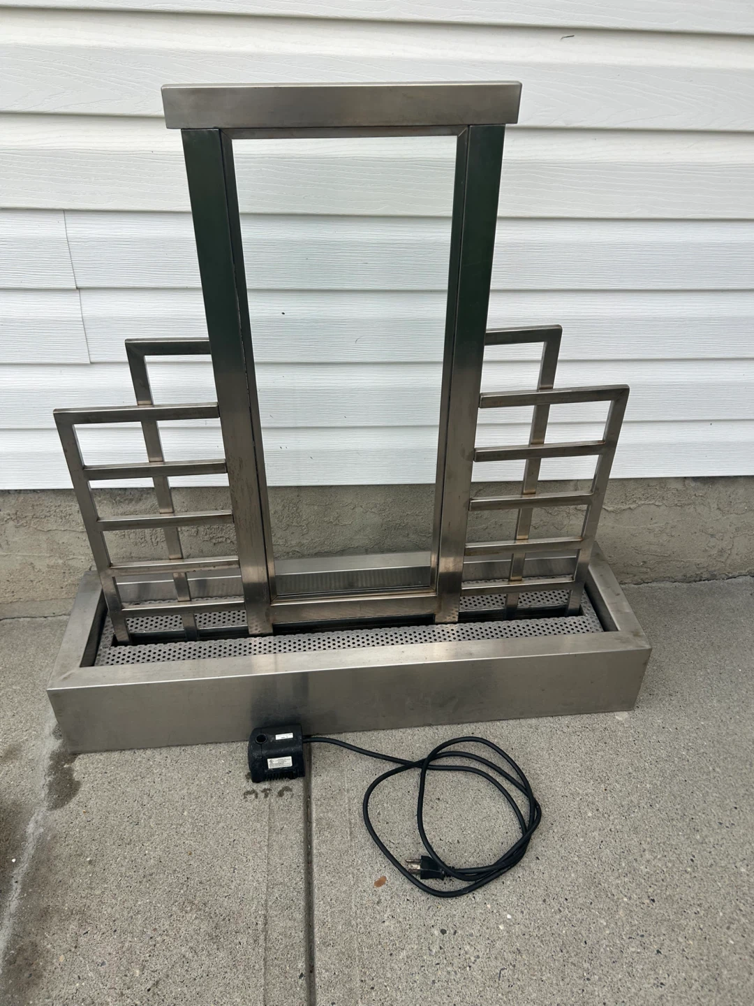 Modern Stainless Steel Tabletop Fountain