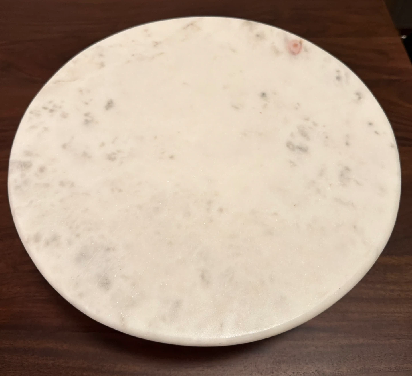 12” Marble & Wood Cake Stand - photo 3