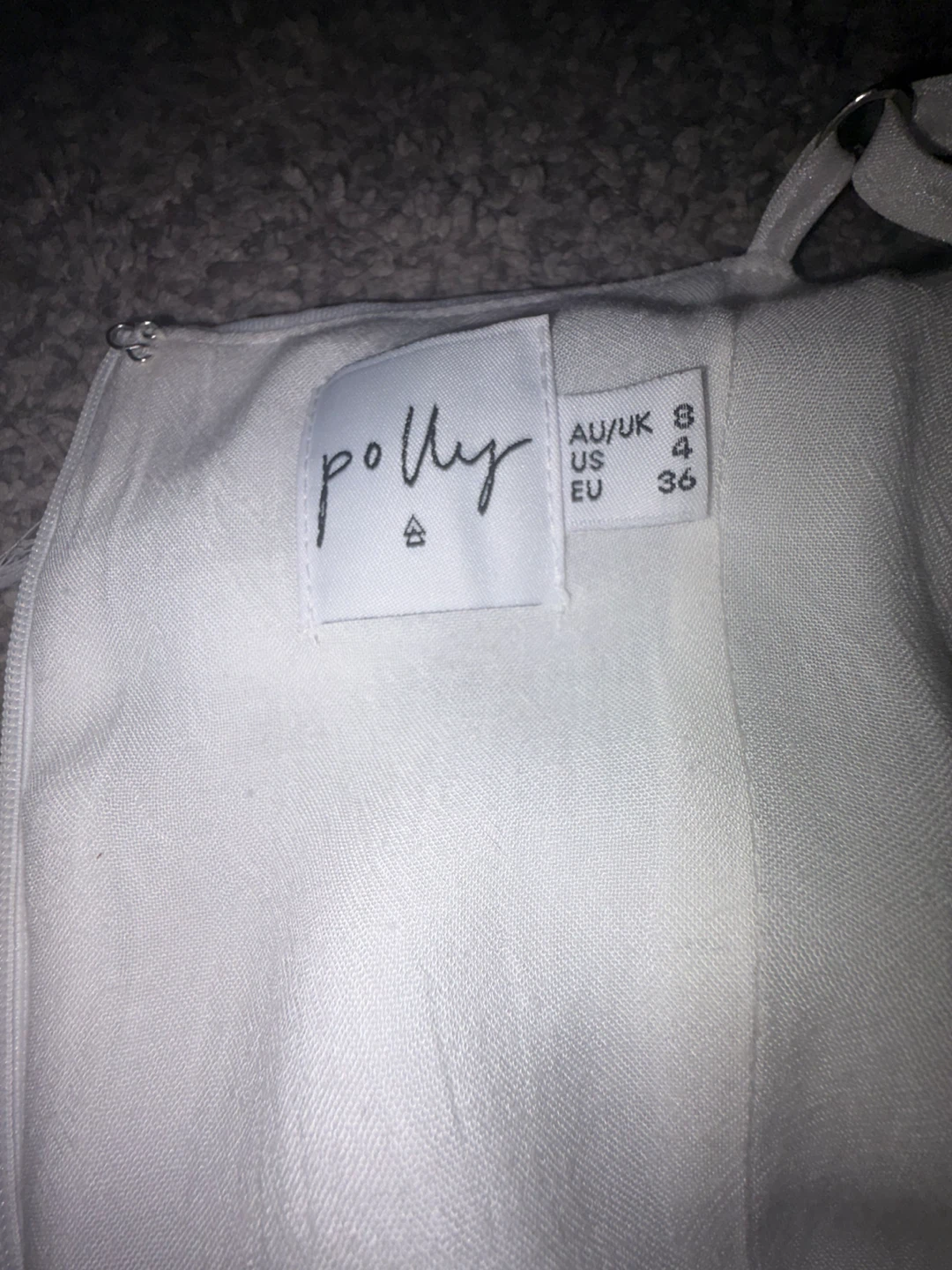 White Polly Pocket Fringe Mini Dress - US Size 4 - photo 3