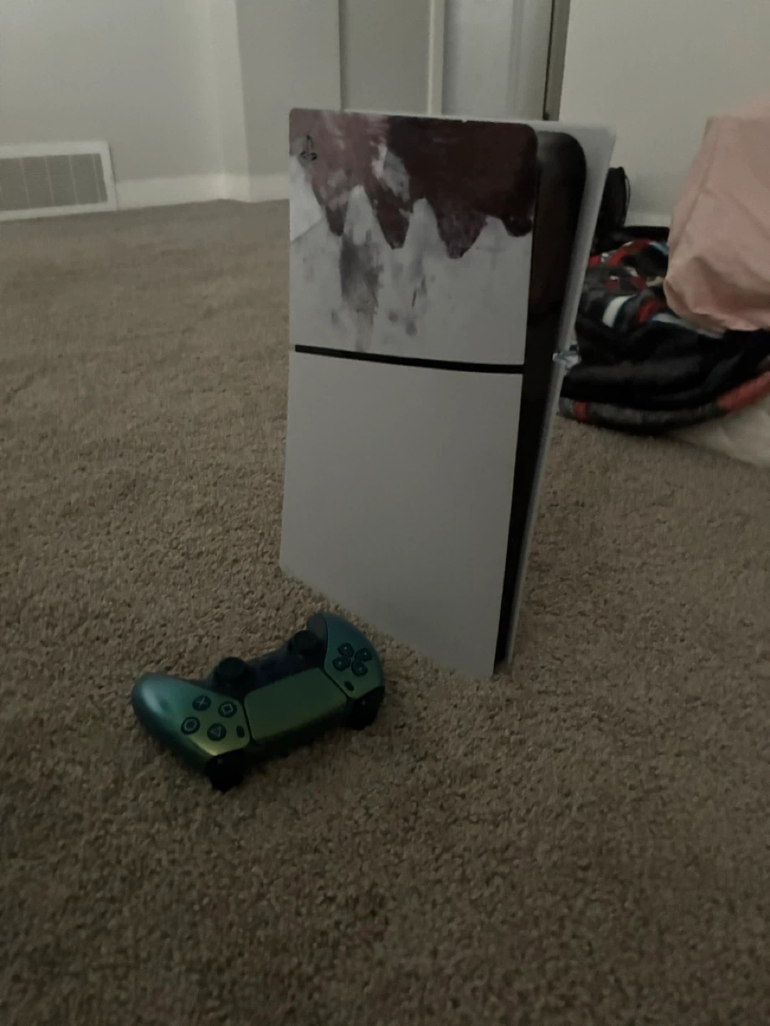 PlayStation 5 Console with Custom Decal and Controller - photo 2