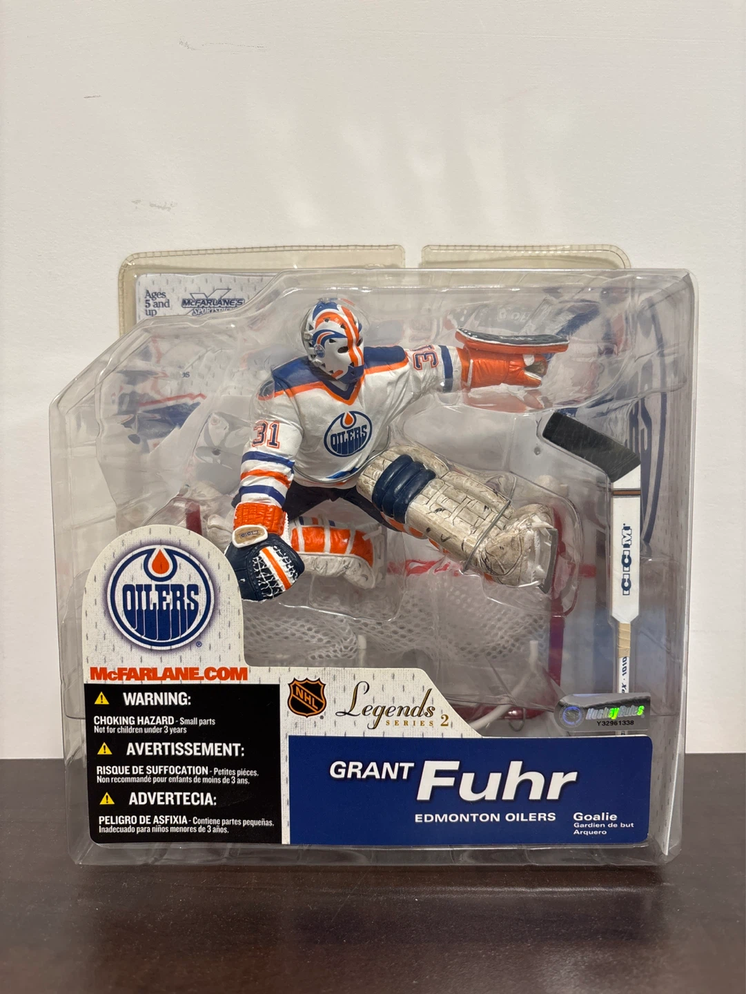 McFarlane NHL Legends Grant Fuhr Edmonton Oilers Action Figure