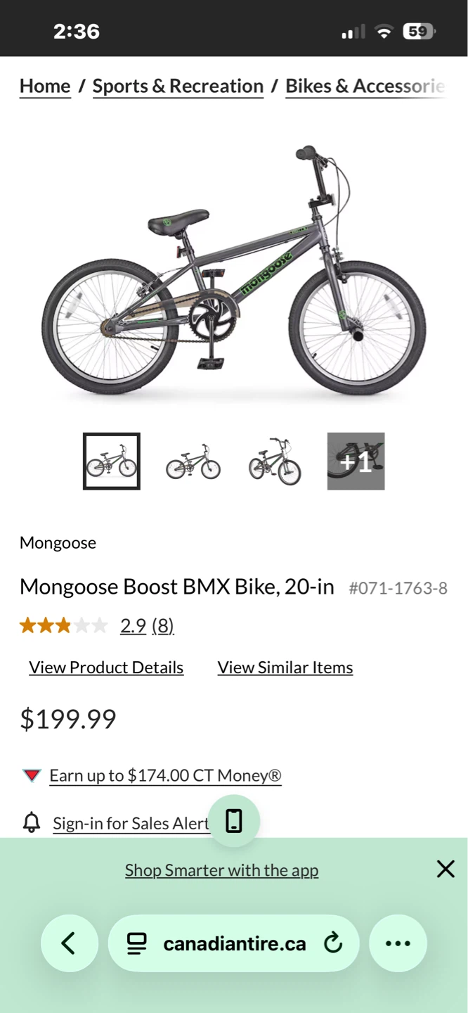 Mongoose Boost BMX Bike, 20-in - photo 5