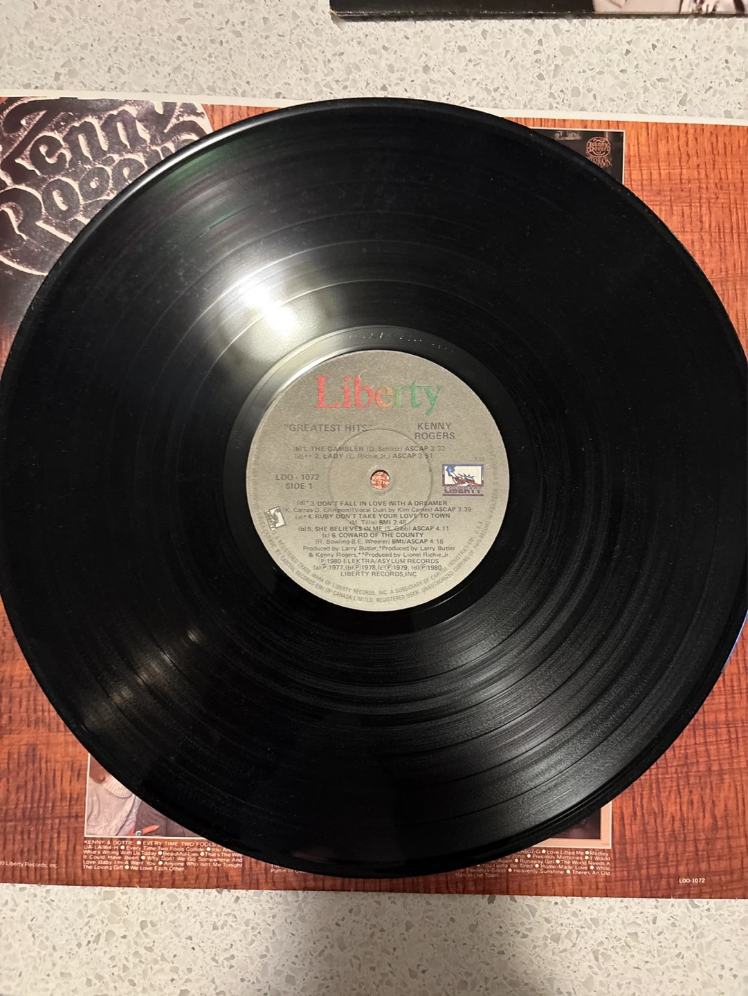 Kenny Rogers' Greatest Hits Vinyl Record - photo 5