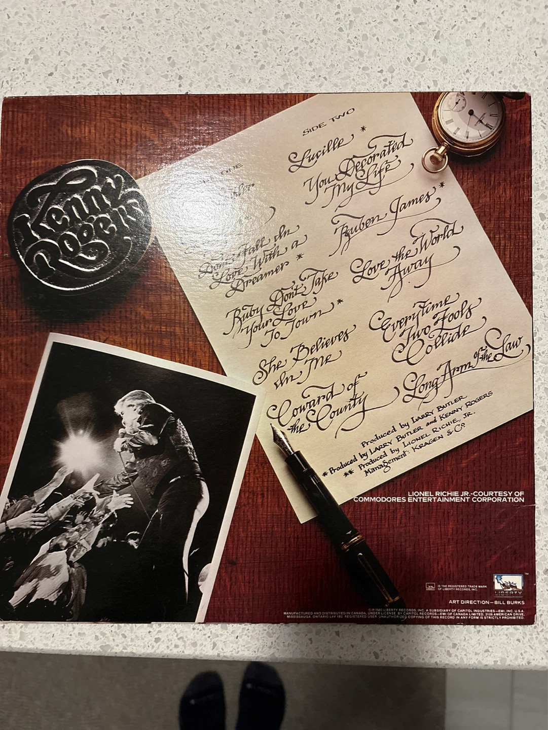 Kenny Rogers' Greatest Hits Vinyl Record - photo 2