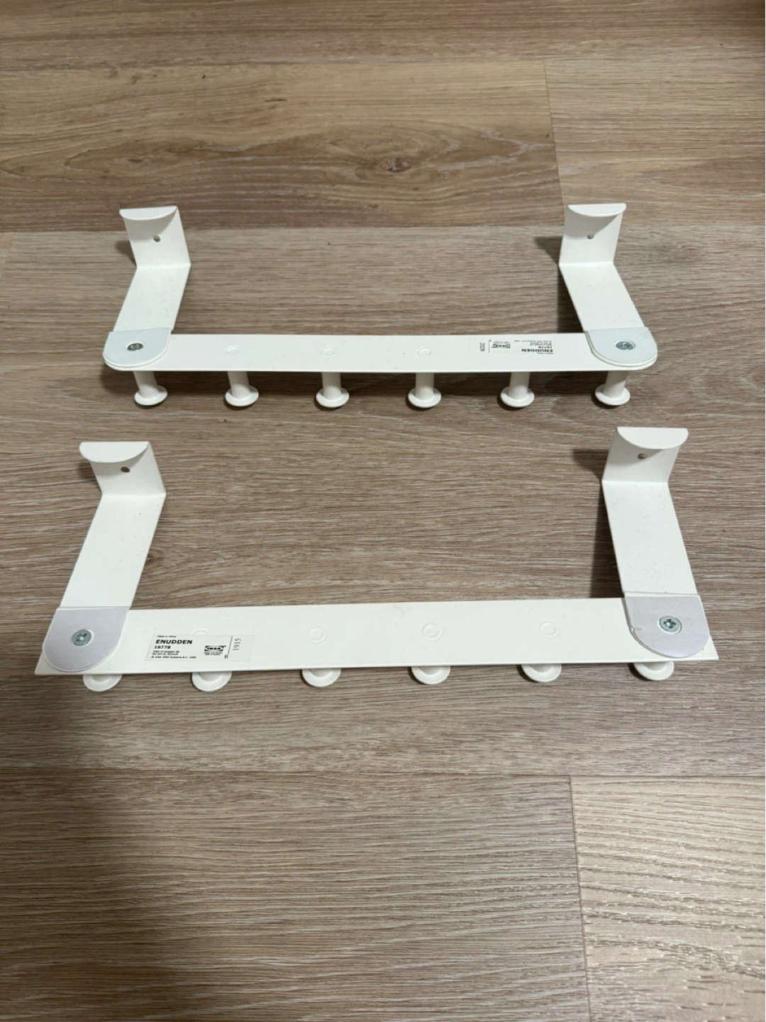 2x IKEA Enudden Over-the-Door Hooks - White - photo 2