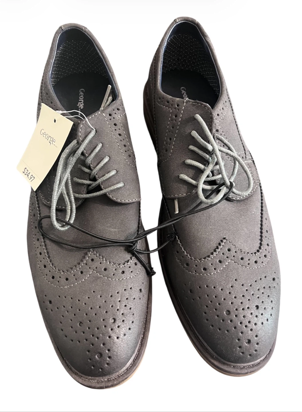 George Men’s Wingtip Dress Shoes Size 9 – Brand New With Tags - photo 4