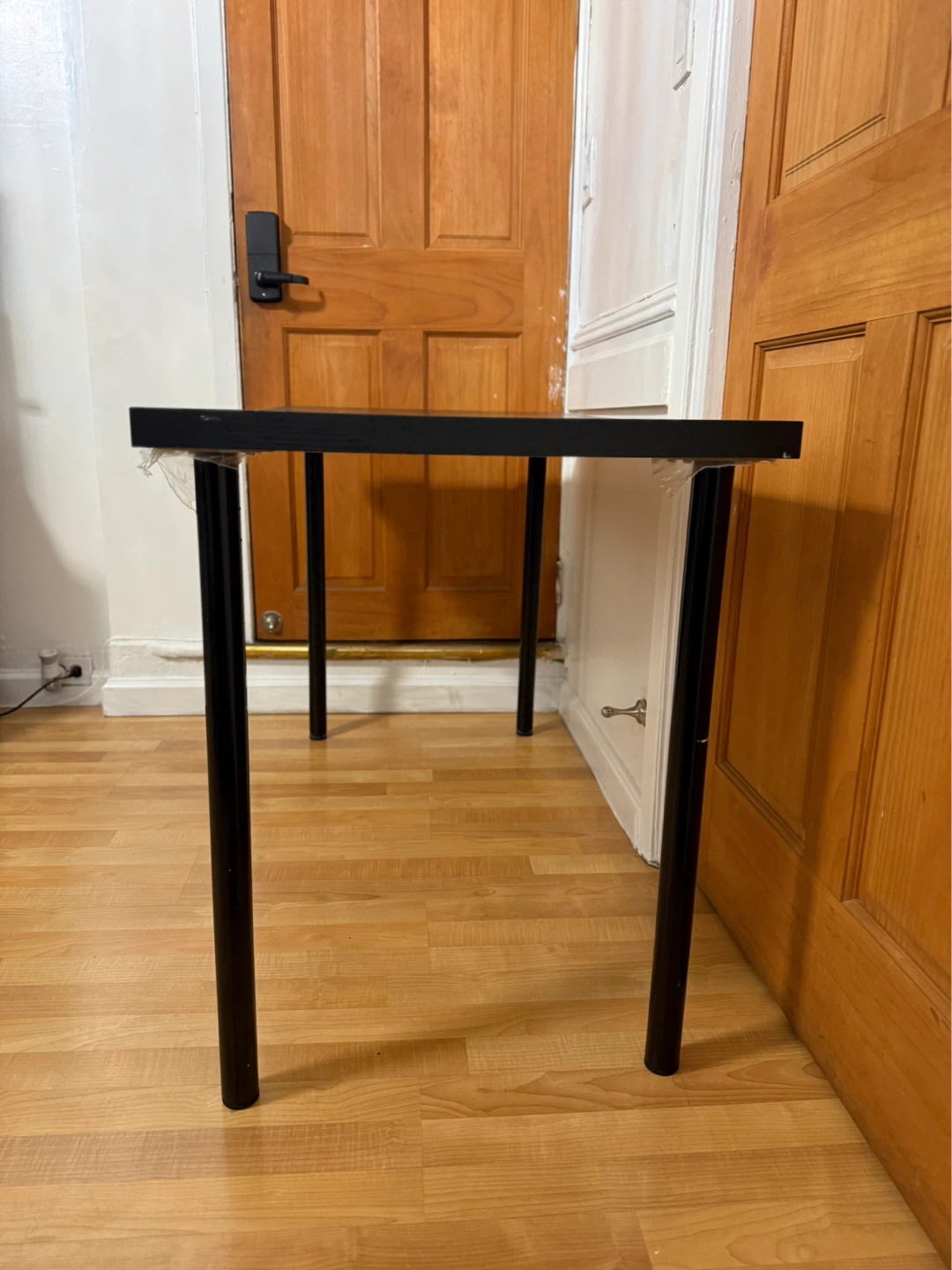 Black Desk Table with Metal Legs - photo 2
