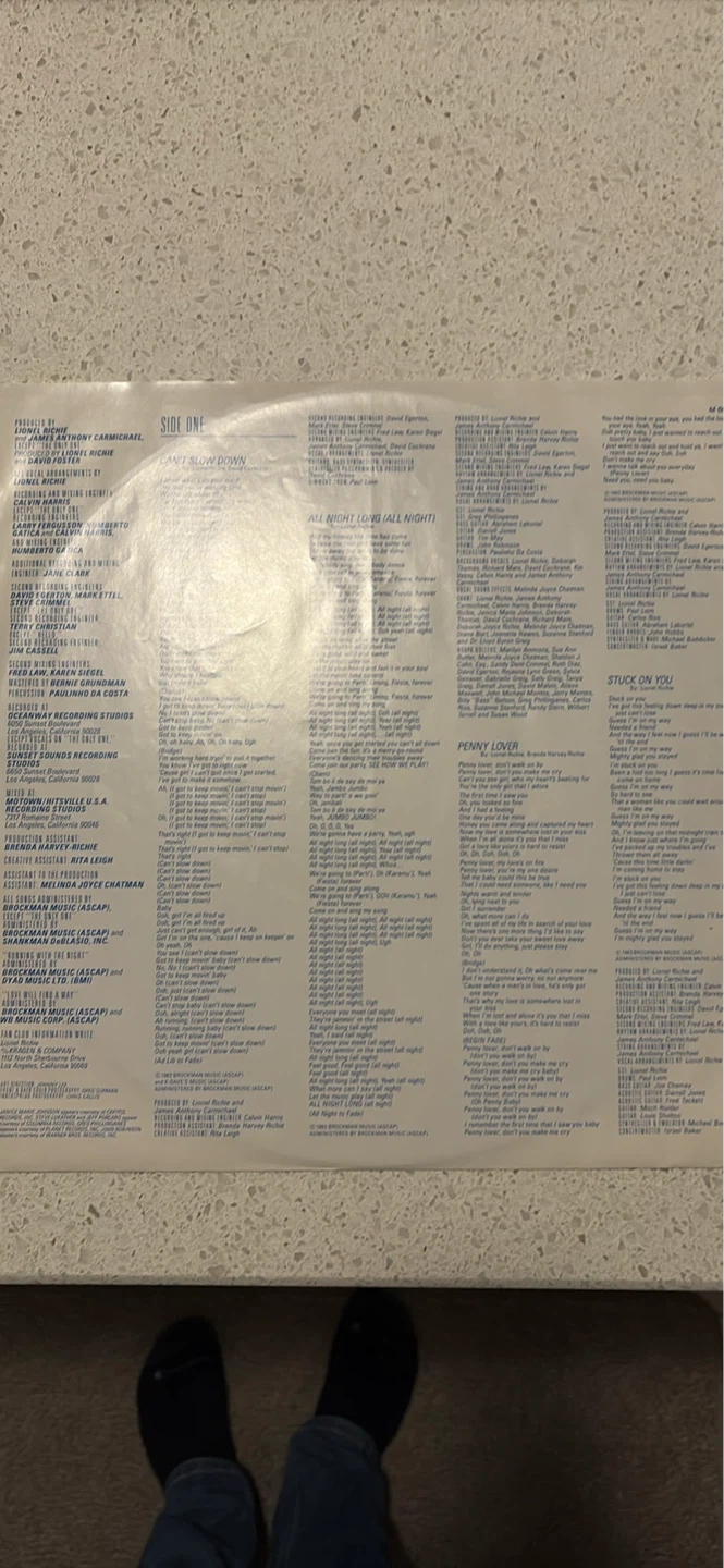 Lionel Richie Can't Slow Down Vinyl Record LP - photo 4