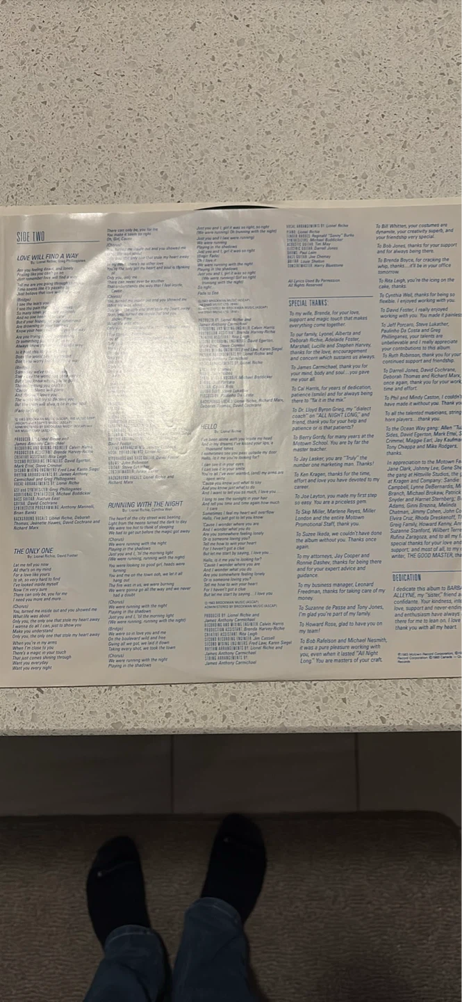 Lionel Richie Can't Slow Down Vinyl Record LP - photo 5