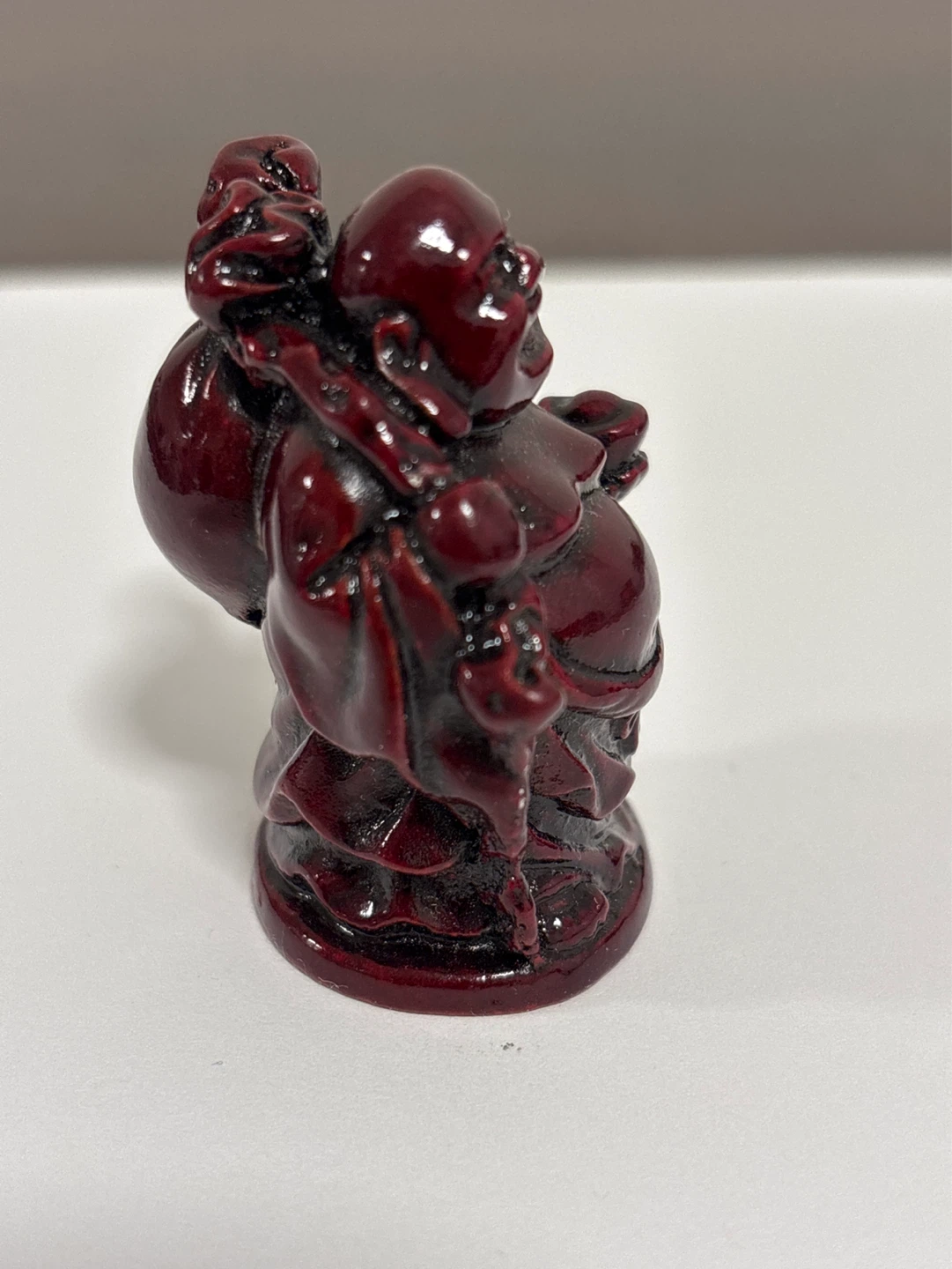 Red Laughing Buddha Figurine - photo 4