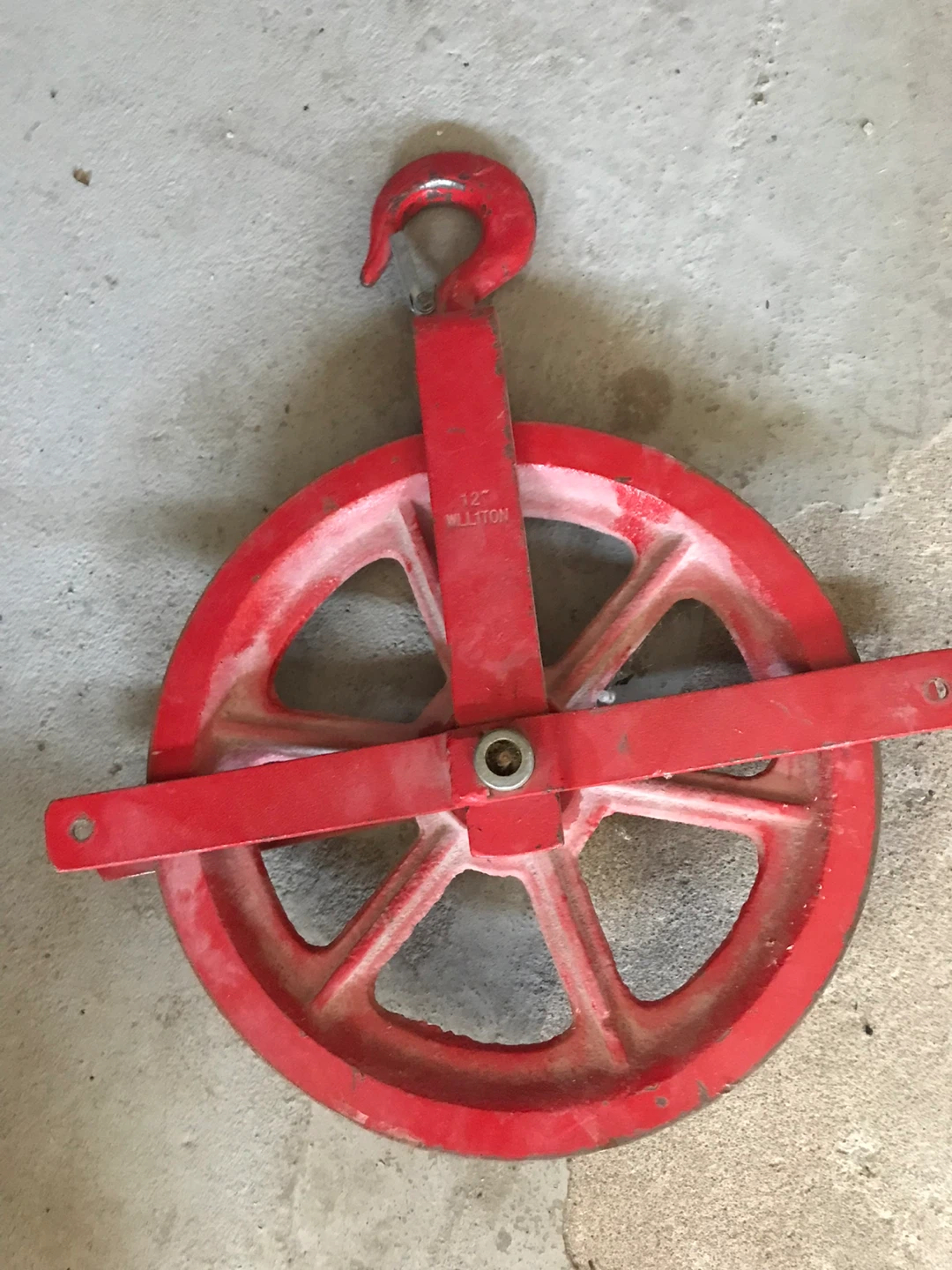 12" Pulley with Hook - Red - photo 2