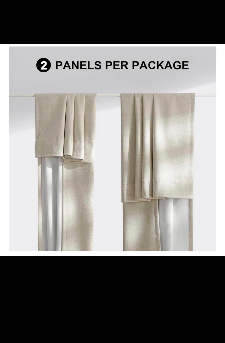 Blackout Curtains - Thermal Insulated, Noise Reduction, 2 Panels - photo 5