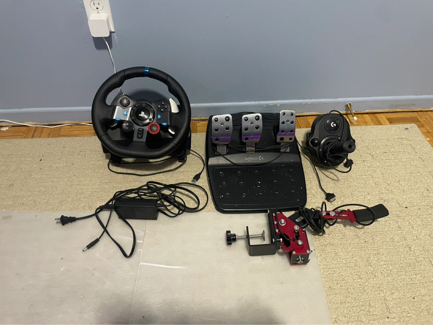 Full logitech g29 racing sim and thrust master flight sim - photo 2