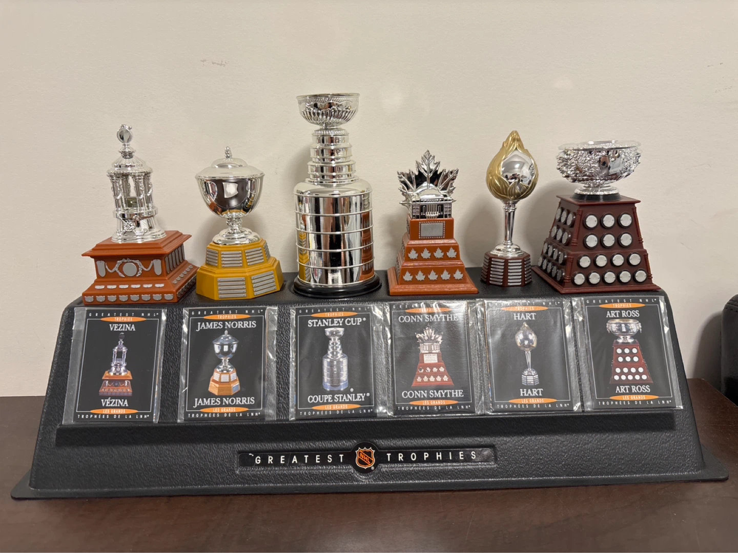 Set of 7 NHL Greatest Trophies Replicas