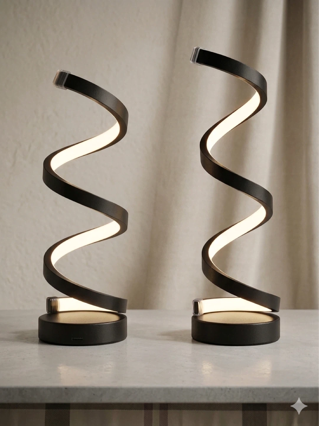 Modern Spiral LED Table Lamp - photo 3