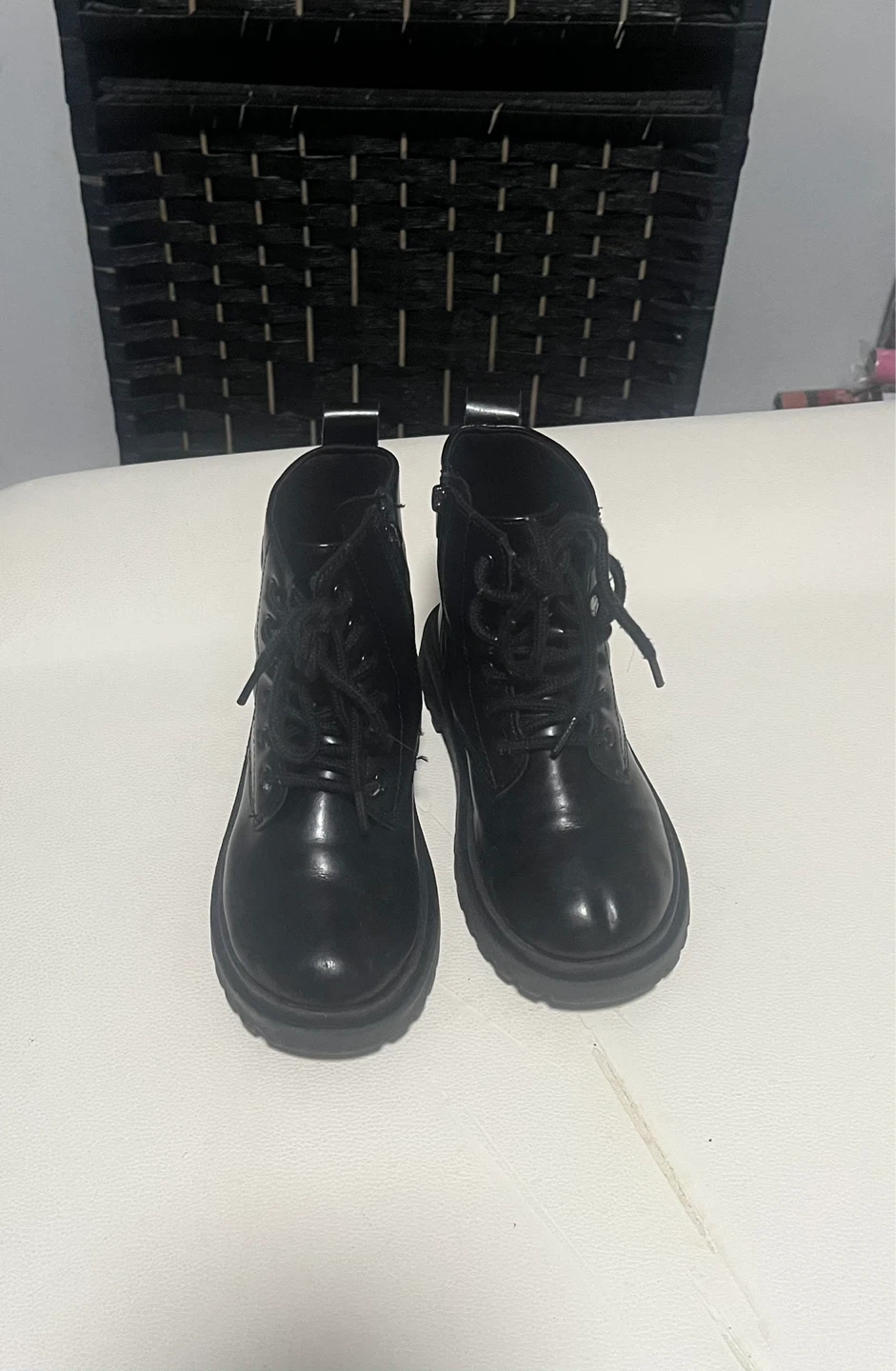 Black Zara Boots with Hearts - Size 28 - photo 4