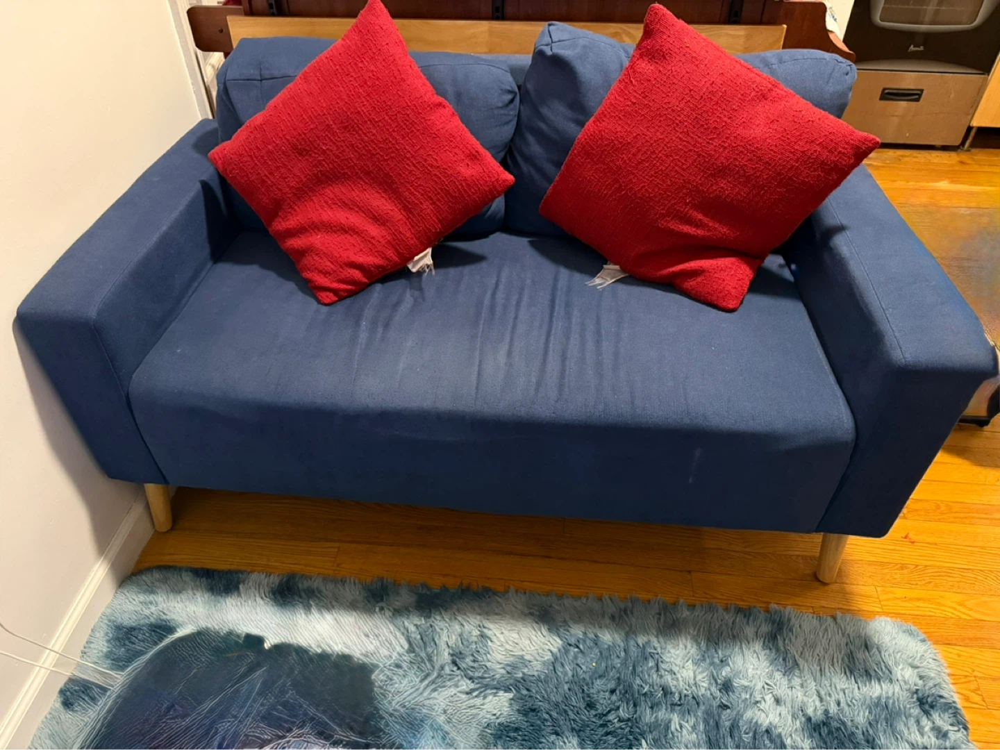 Blue Loveseat