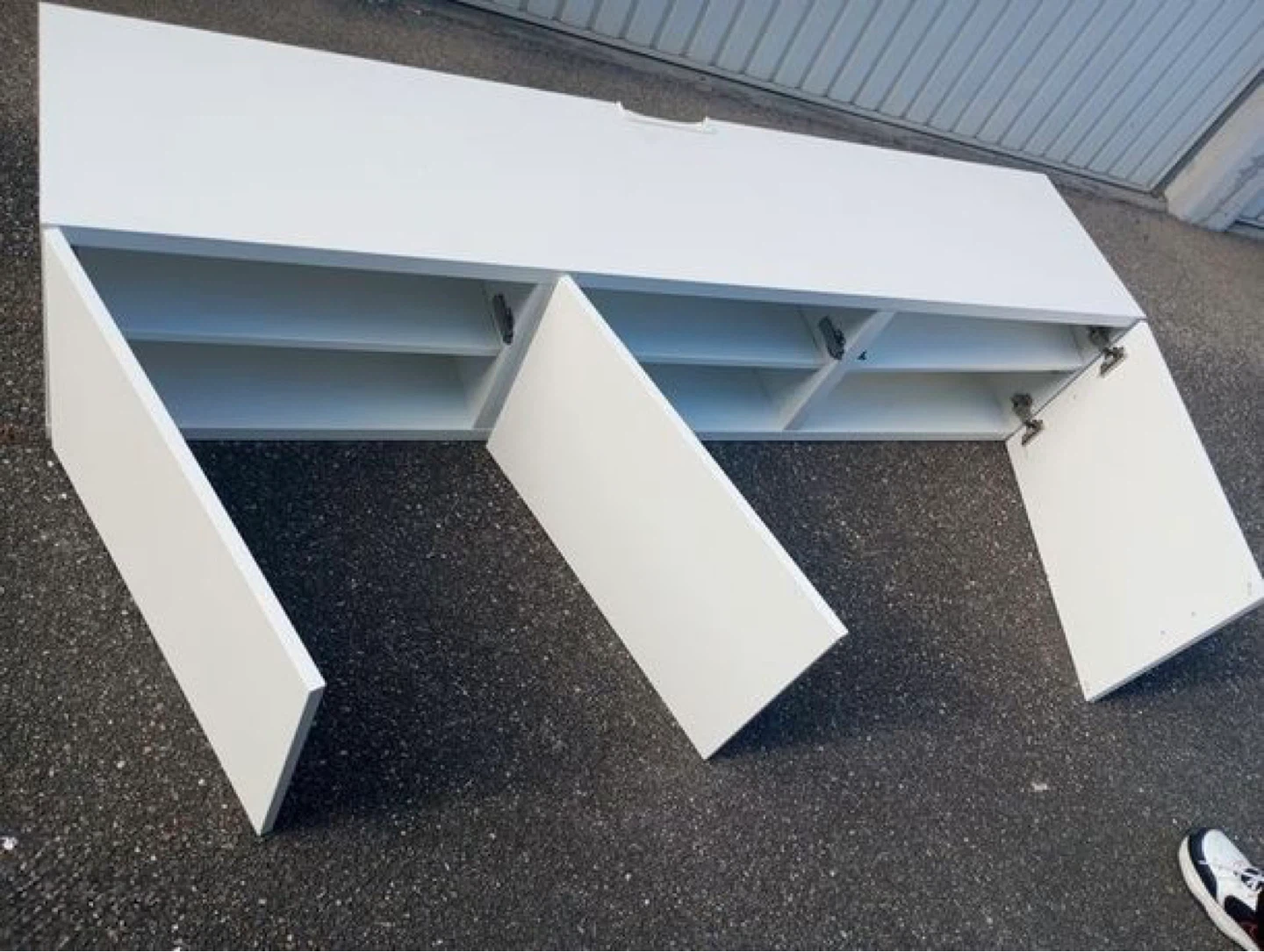 IKEA TV stand with 3 cabinets and doors BESTA