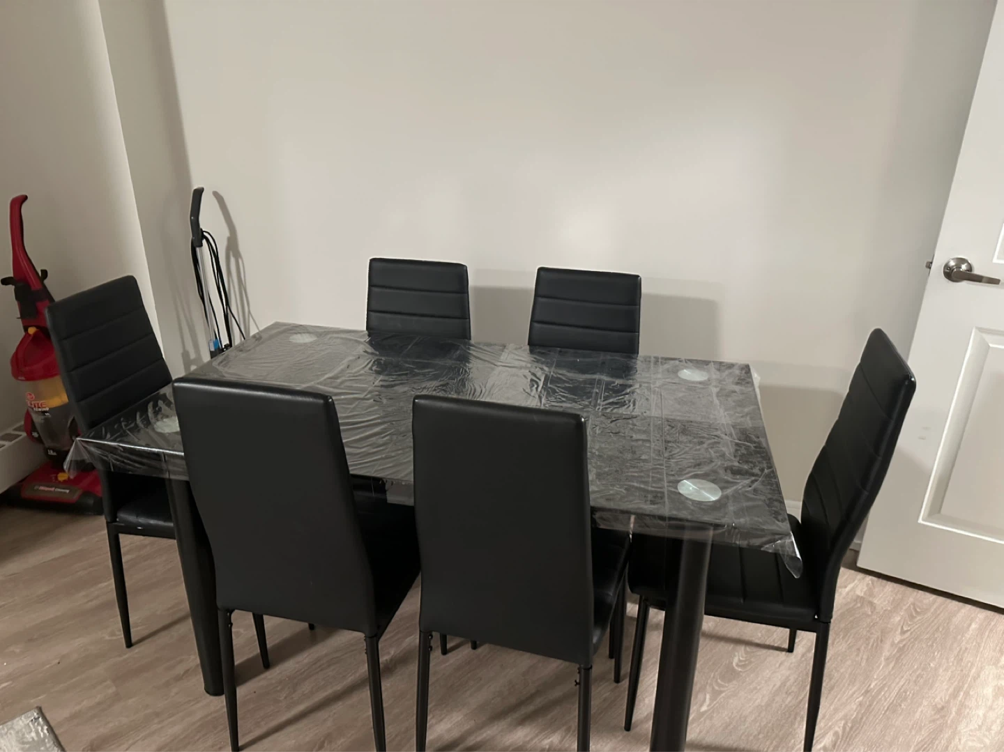 Black Dining Table Set with 6 Chairs - photo 3