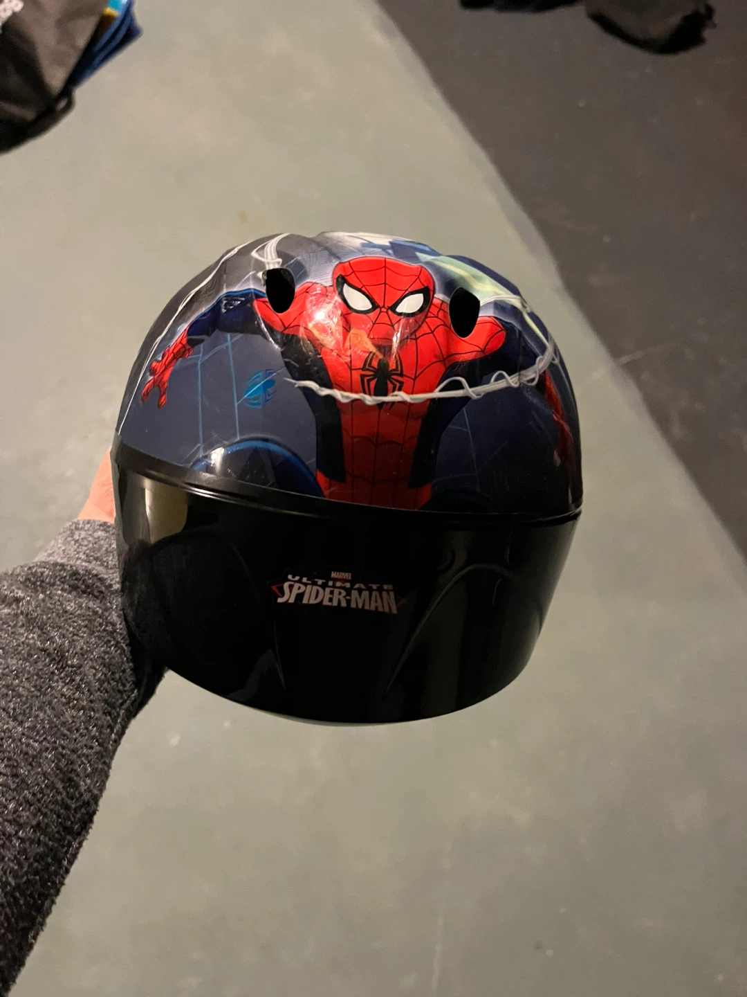 Kids Spiderman Bike Helmet - photo 2