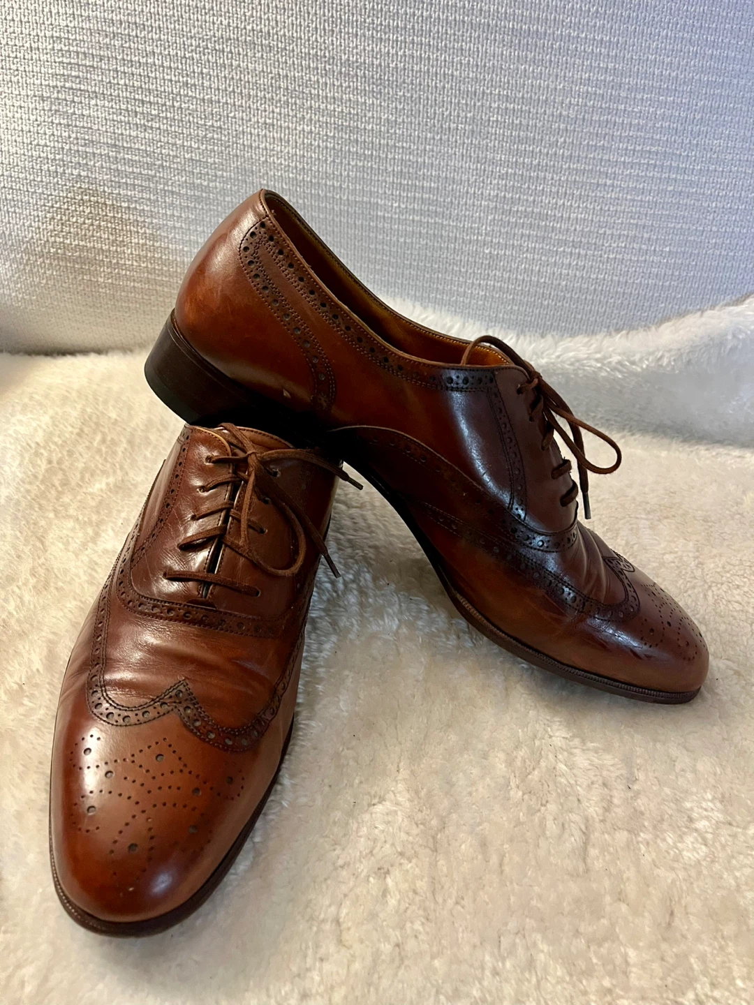 Bally Wingtip Brogue Oxford Shoes Size 10.5