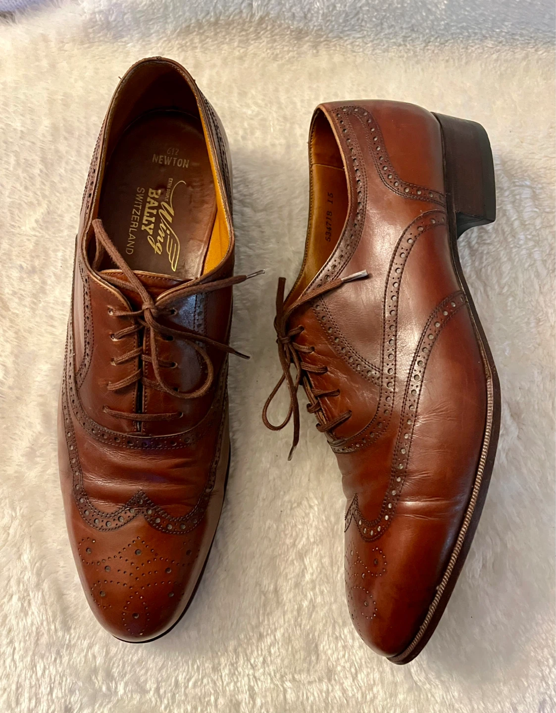 Bally Wingtip Brogue Oxford Shoes Size 10.5 - photo 4