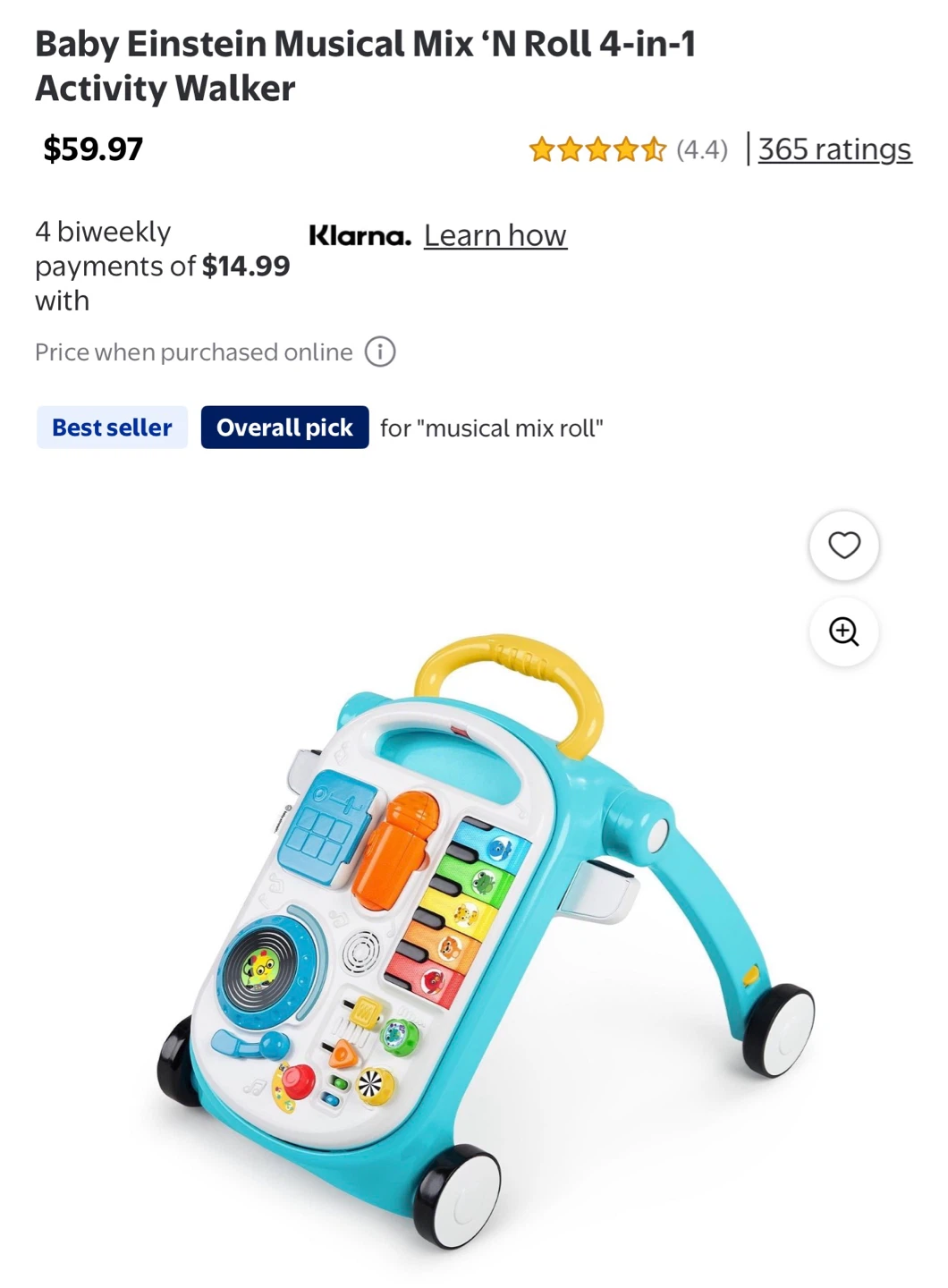 Baby Einstein Musical Mix 'n Roll 4-in-1 Activity Walker - photo 4